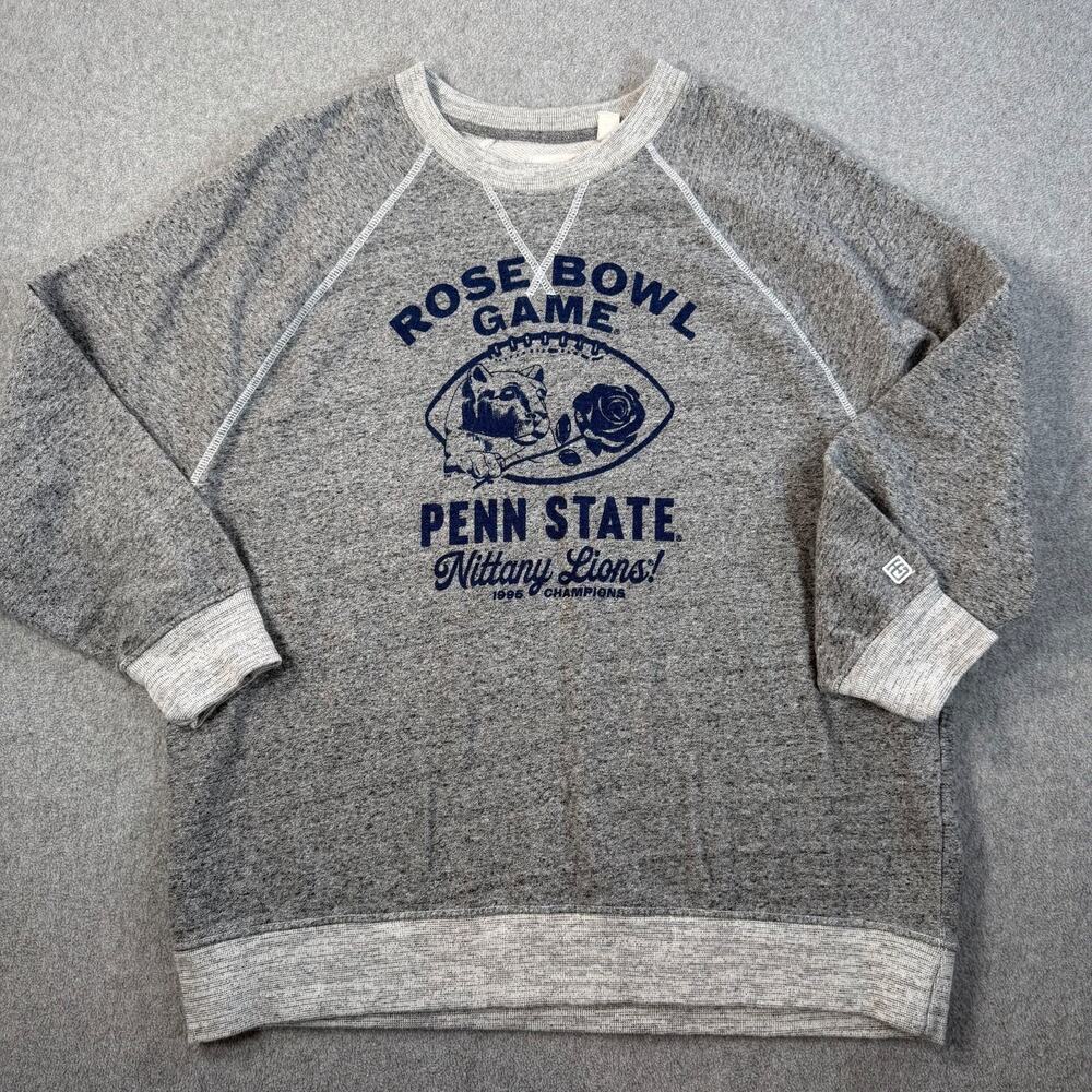 Penn State Nittany Lions Tailgate Clothing Rose Bowl Sweatshirt Size Medium Gray